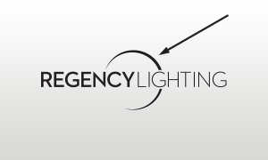 Regency Lighting Logo with solid crescent.